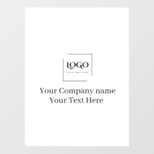 Elegant custom your logo template floor decals
