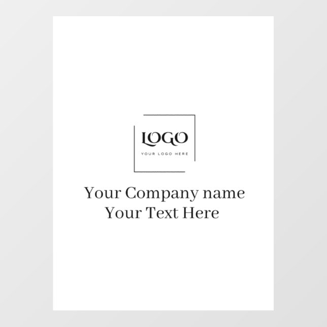Elegant custom your logo template floor decals (Front)