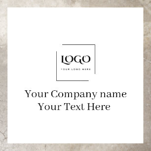 Elegant custom your logo template floor decals