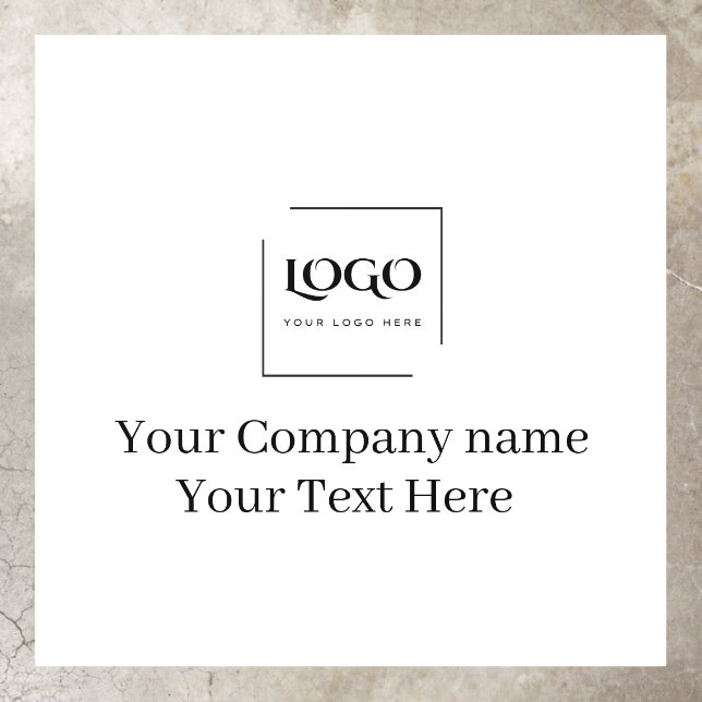 Elegant custom your logo template floor decals (Insitu)