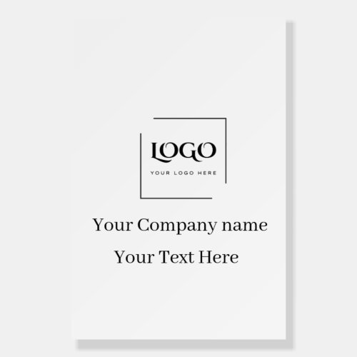 Elegant custom your logo template foam board