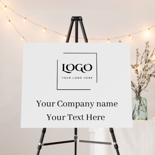 Elegant custom your logo template foam board