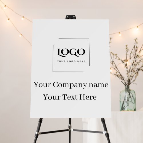 Elegant custom your logo template foam board