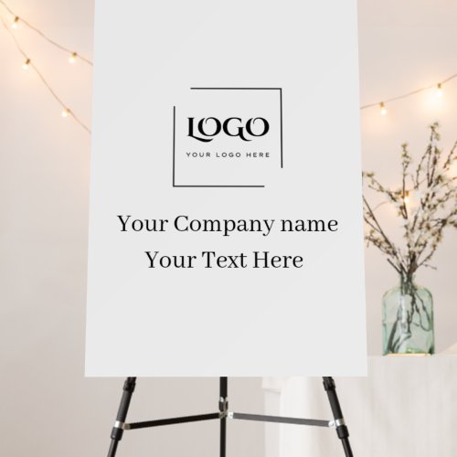Elegant custom your logo template foam board