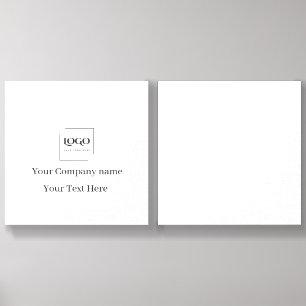 Elegant custom your logo template foam core photo tile
