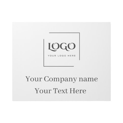 Elegant custom your logo template gallery wrap