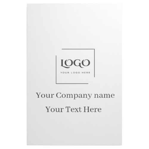 Elegant custom your logo template gallery wrap
