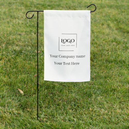 Elegant custom your logo template garden flag