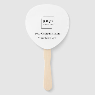 Elegant custom your logo template hand fan