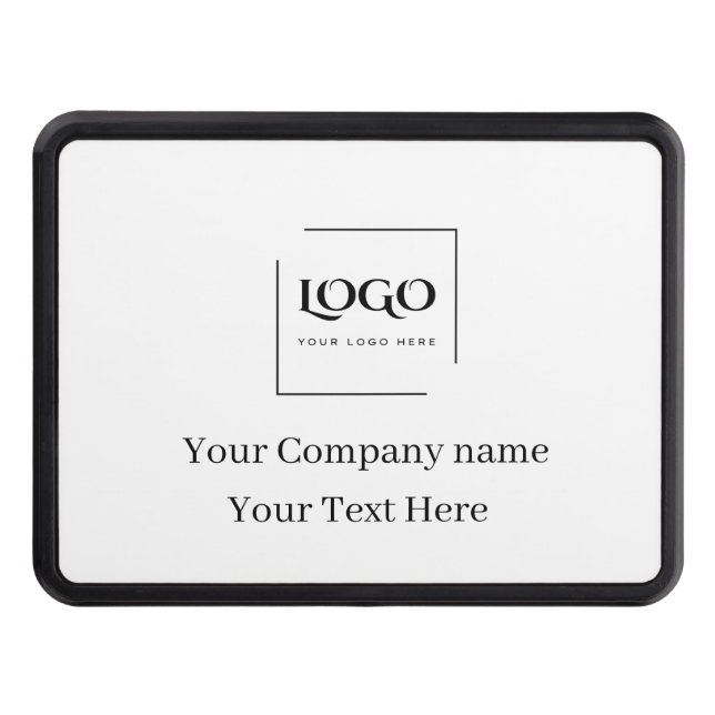 Elegant custom your logo template hitch cover (Front)