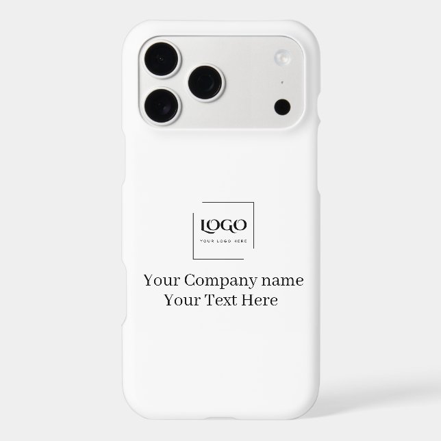 Elegant custom your logo template iphone case (Back)