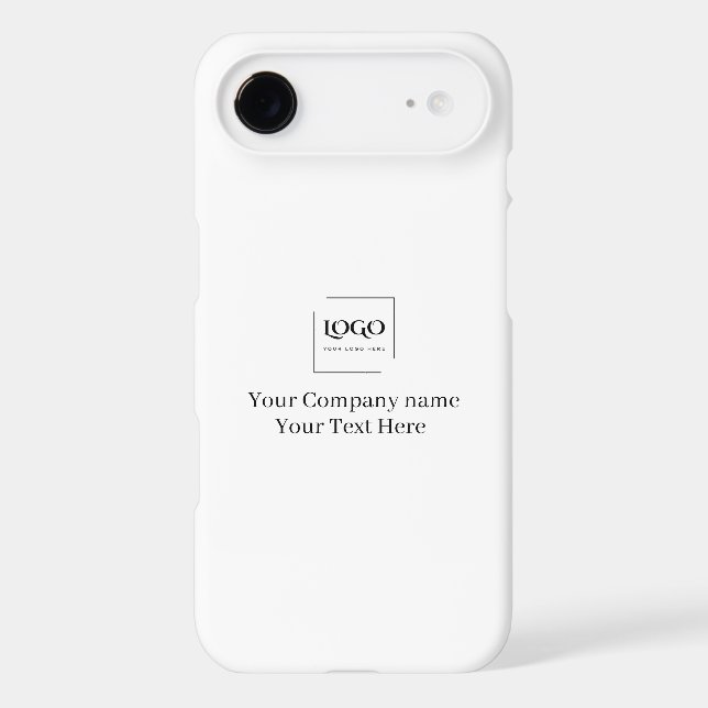 Elegant custom your logo template iPhone case (Back)