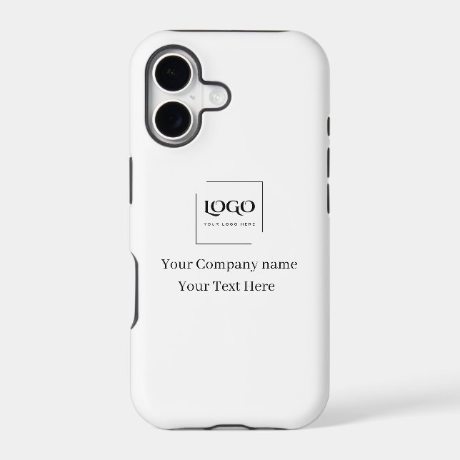 Elegant custom your logo template iphone case (Back)
