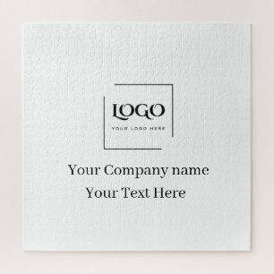 Elegant custom your logo template jigsaw puzzle