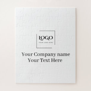 Elegant custom your logo template jigsaw puzzle