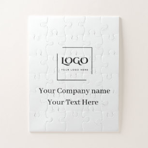 Elegant custom your logo template jigsaw puzzle
