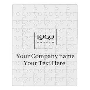 Elegant custom your logo template jigsaw puzzle