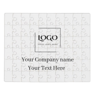 Elegant custom your logo template jigsaw puzzle