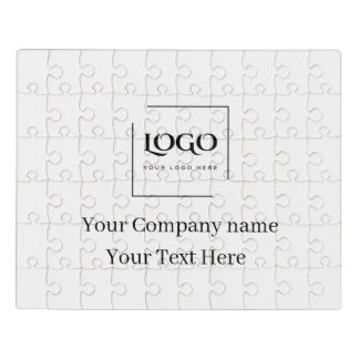 Elegant custom your logo template jigsaw puzzle