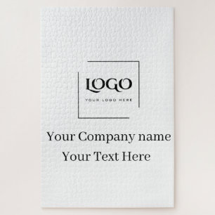 Elegant custom your logo template jigsaw puzzle