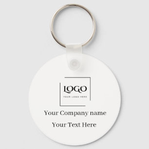 Elegant custom your logo template keychain