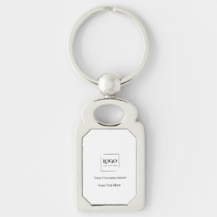 Elegant custom your logo template keychain