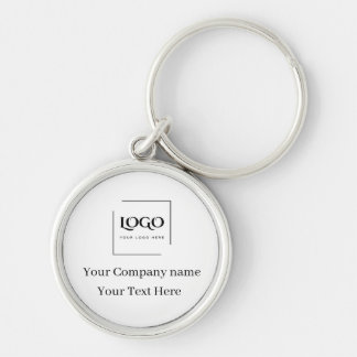 Elegant custom your logo template keychain