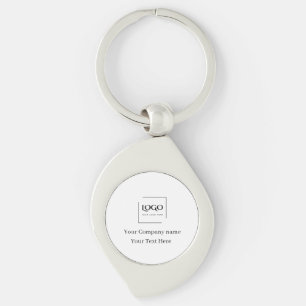 Elegant custom your logo template keychain