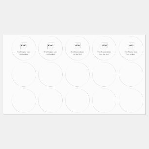 Elegant custom your logo template kids' labels