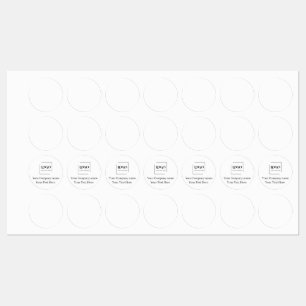 Elegant custom your logo template kids' labels