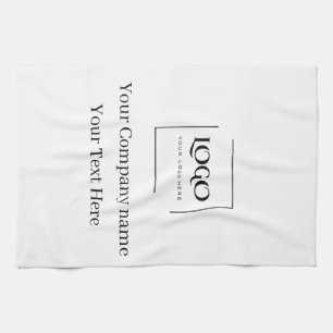Elegant custom your logo template kitchen towel