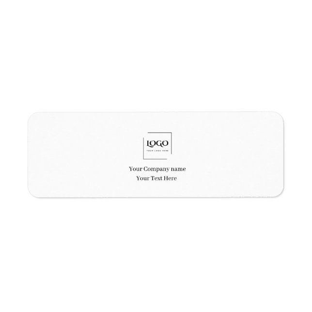 Elegant custom your logo template label (Front)