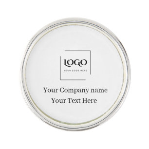 Elegant custom your logo template lapel pin