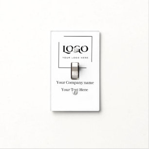 Elegant custom your logo template light switch cover