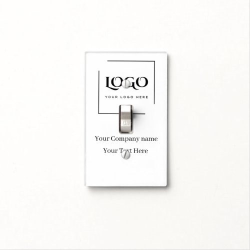 Elegant custom your logo template light switch cover