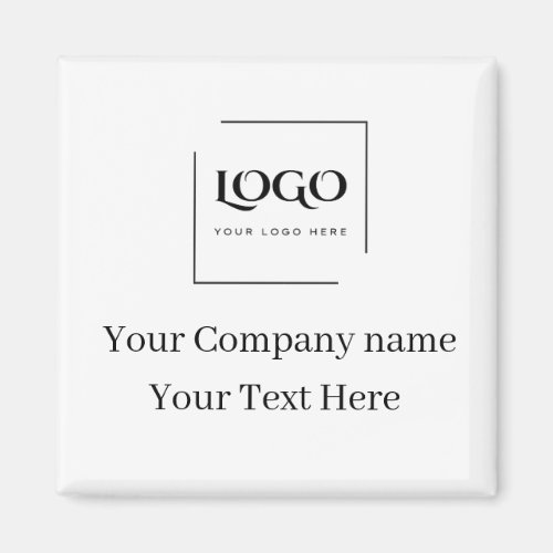 Elegant custom your logo template magnet