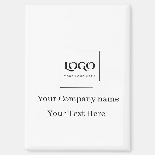 Elegant custom your logo template magnet