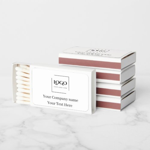 Elegant custom your logo template matchboxes