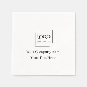Elegant custom your logo template napkins