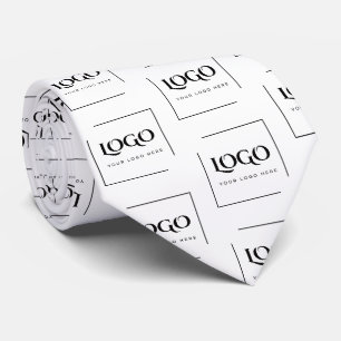 Elegant custom your logo template neck tie