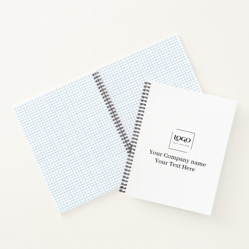 Elegant custom your logo template notebook