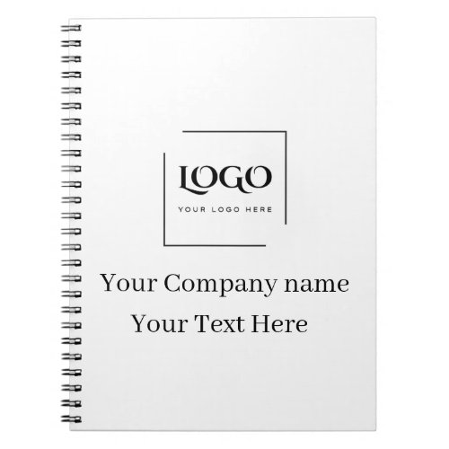 Elegant custom your logo template notebook