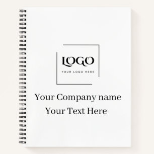 Elegant custom your logo template notebook