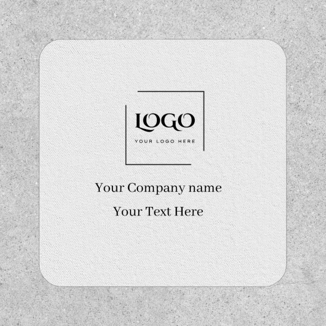 Elegant custom your logo template patch (Front)