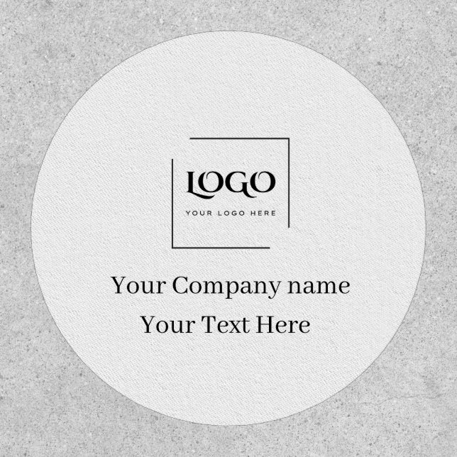 Elegant custom your logo template patch (Front)