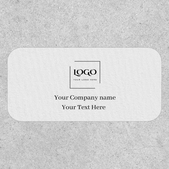 Elegant custom your logo template patch (Front)