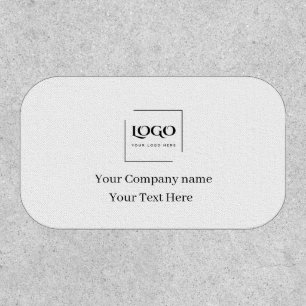 Elegant custom your logo template patch