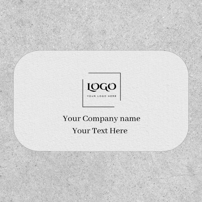 Elegant custom your logo template patch (Front)
