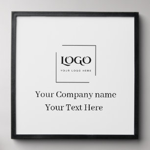 Elegant custom your logo template peel and stick photo tile