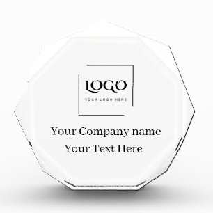 Elegant custom your logo template photo block